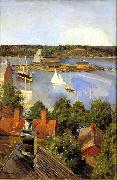 Akseli Gallen-Kallela View from North Quay France oil painting artist